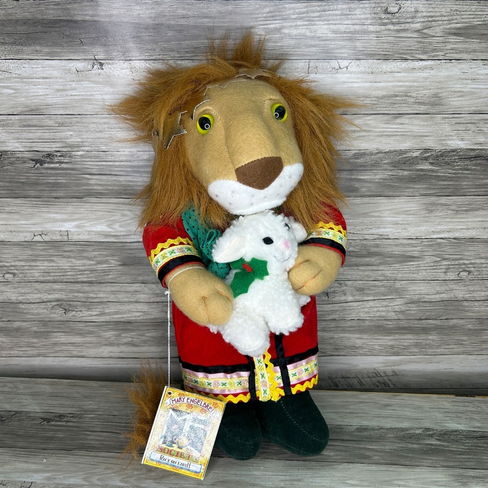 Mary Engelbreit Lion Peace On Earth Star Shine Limited Edition Plush Stuffed